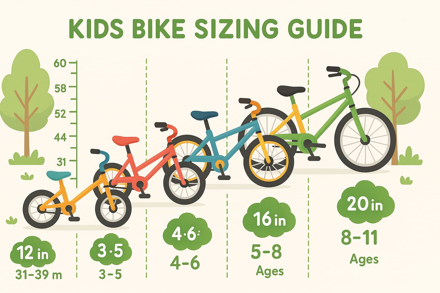 Kids Bike Size Guide 2025 | Age & Height Chart + Calc