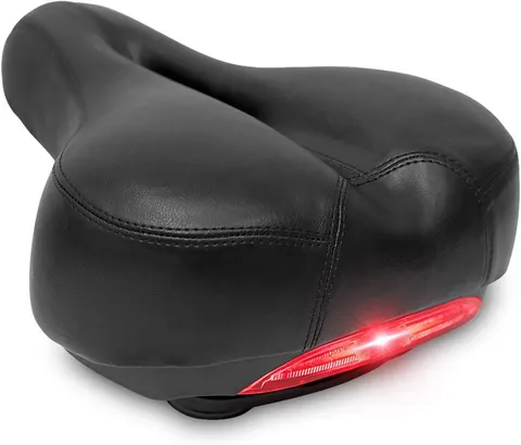 Joystar DRBIKE Wide Bike Saddle with Taillight