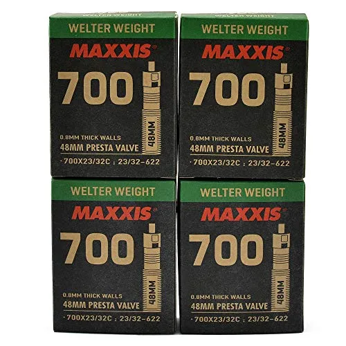 Maxxis Welter Weight Tubes - 700 x 23-32C 48mm Presta Four-Pack