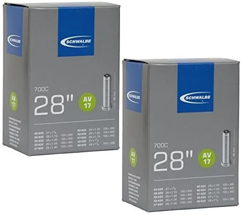 Schwalbe AV17 Schrader Inner Tube 28" / 700c (2-pack)