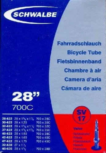 Schwalbe SV17 Presta Inner Tube