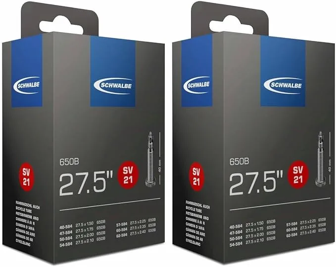 Schwalbe SV21 Presta Inner Tube 27.5" / 650b (2-pack)