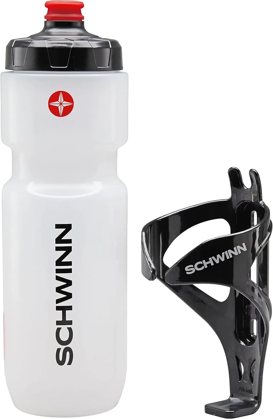 Schwinn Translucent Sport Water Bottle + Cage