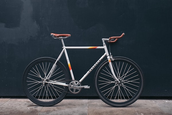 Classic bicycle in a studio setting for bike size calculation